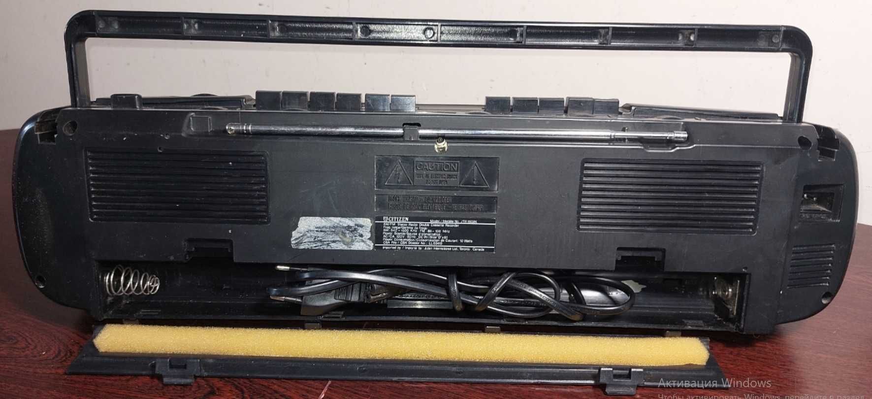 Дуже рідкісна магнітола stereo radio cassette Сitizen JTR 1802
