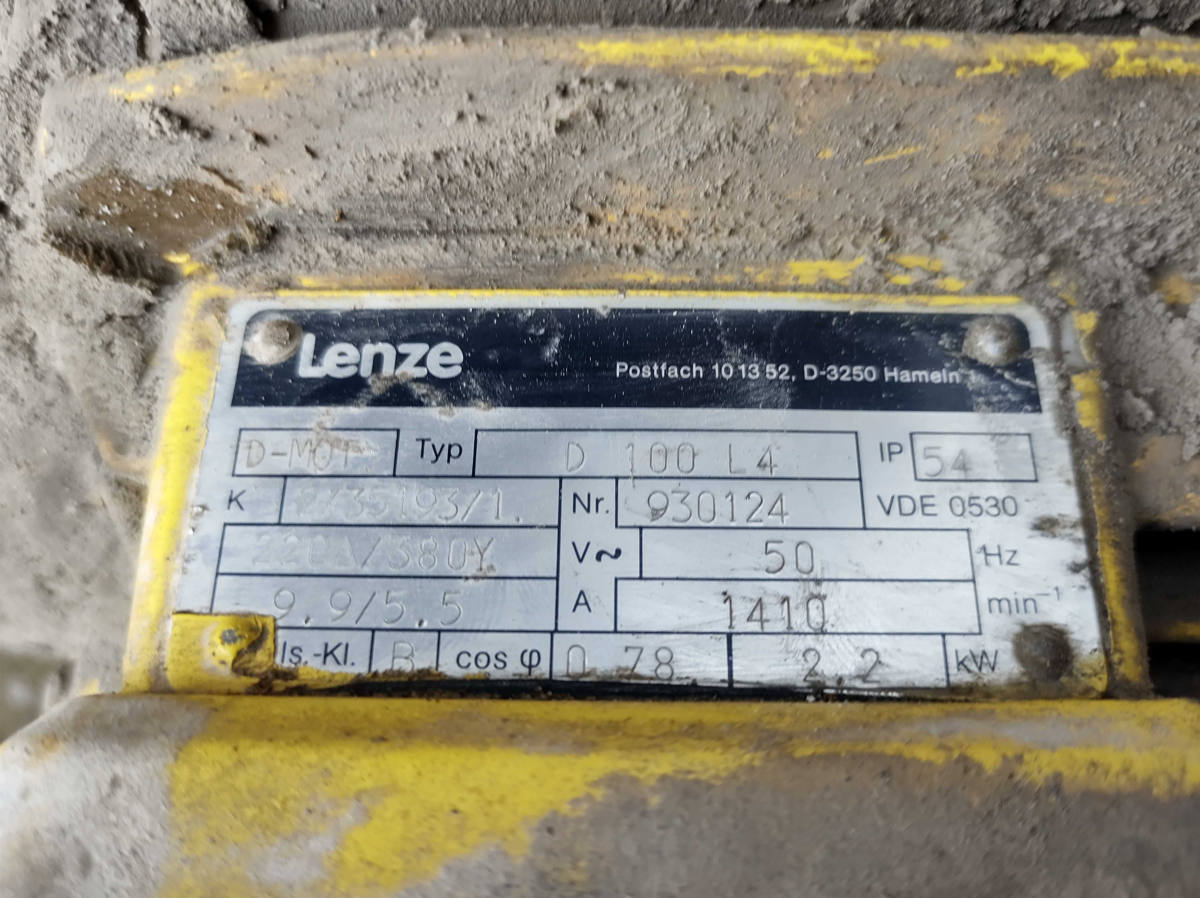 Silnik Lenze kołnierzowy na siłę 2,2kw 380V 1400