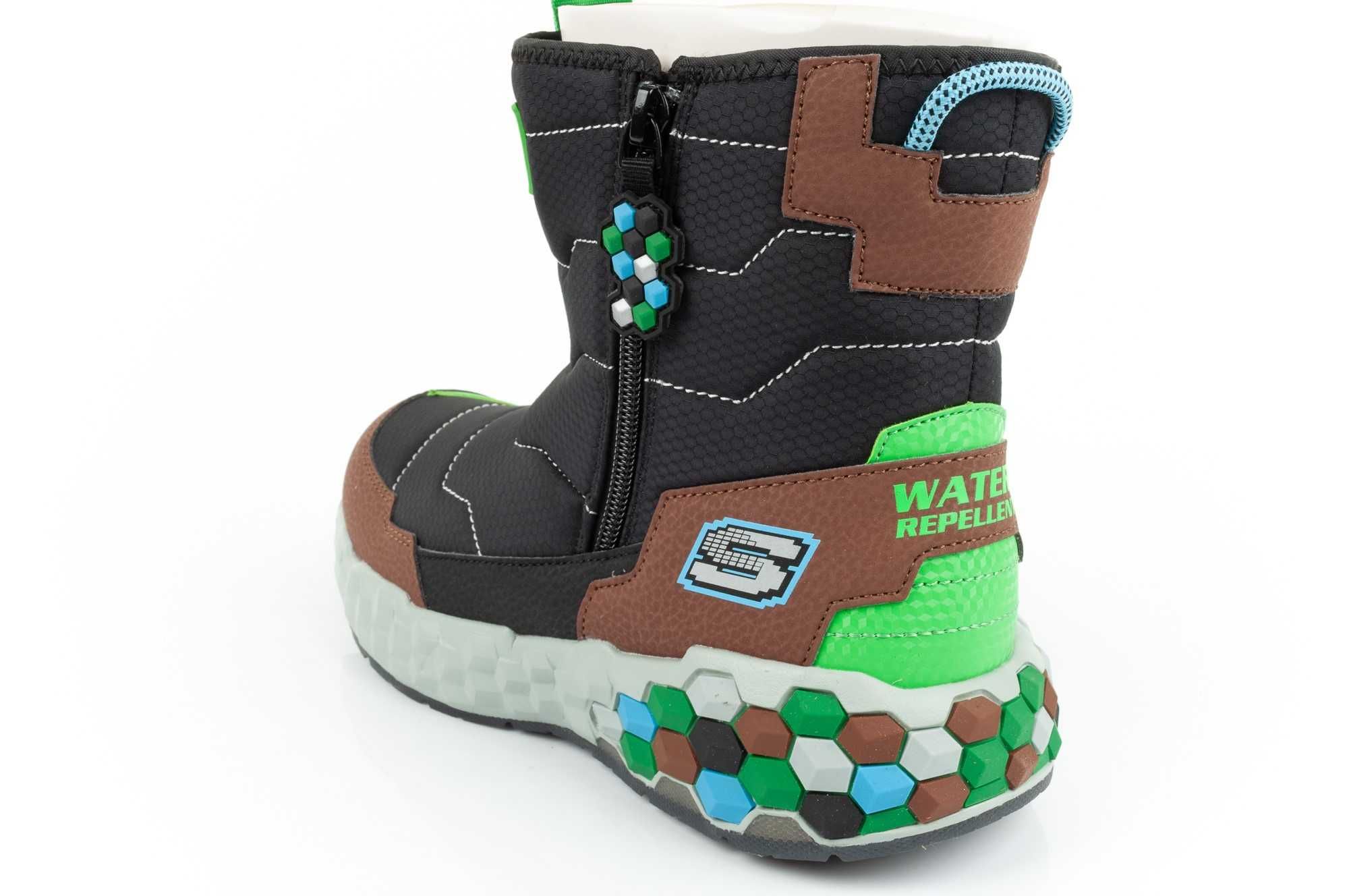 Buty dziecięce śniegowce Skechers [402216L/BKBR]