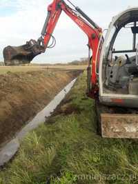 Usługi , minikoparką 2,7 T +transport maszyn i urządzeń do 3 ton