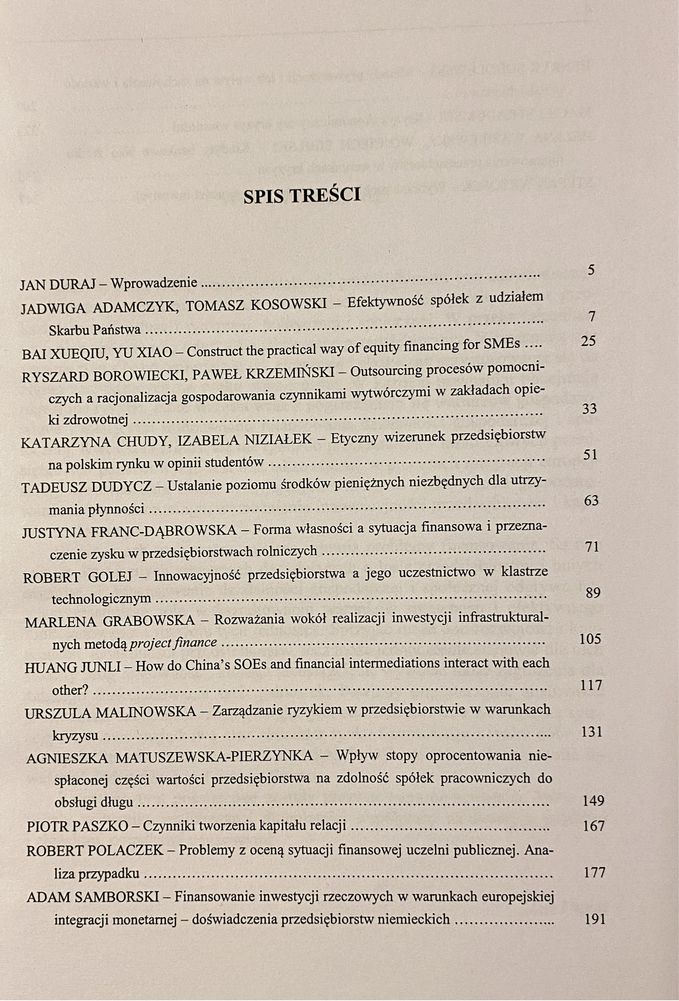 Prywatyzacja, efektywność i finansowanie przedsiębiorstw Jan Duraj