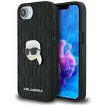 Etui Karl Lagerfeld Monogram Karl Head   Pin do iPhone 16e czarny