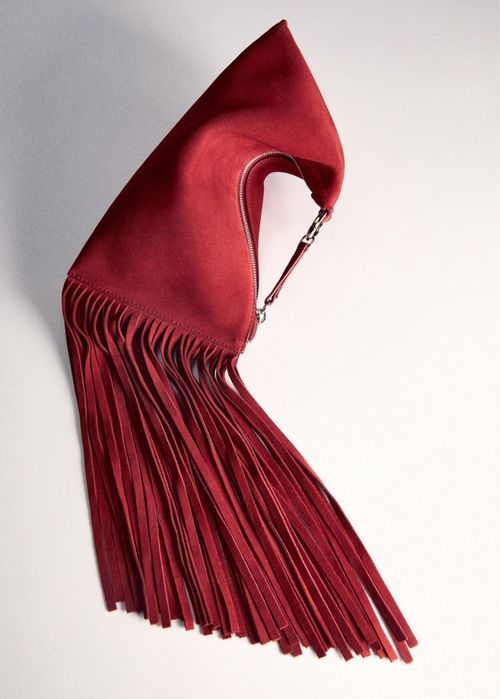 Сумка від Mango з натурального замшу