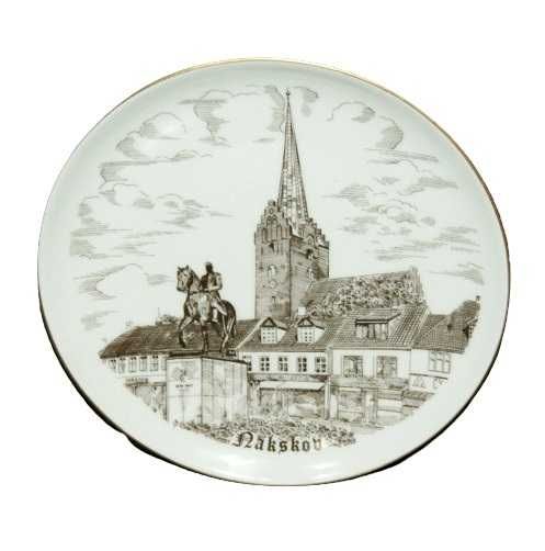 Duńska porcelana Copenhagen B&G antyk talerz dekoracyjny Nakskou