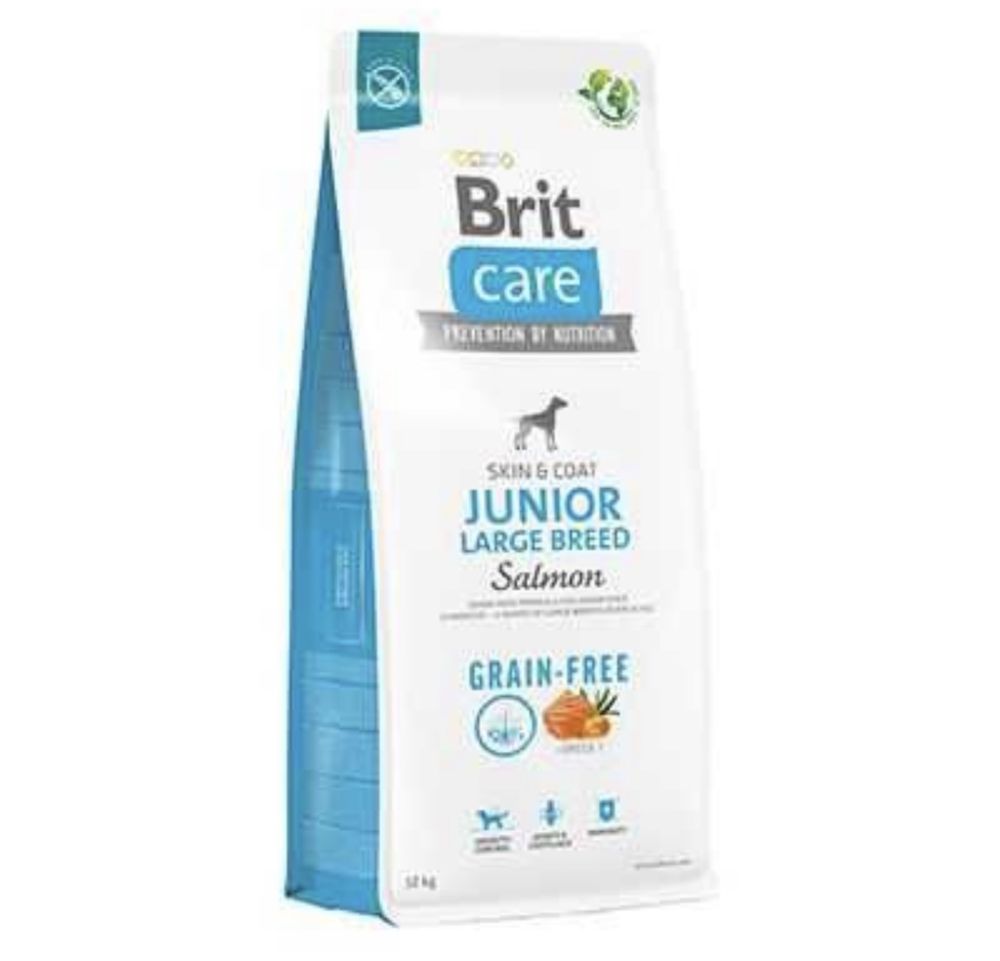 Сухий корм собак Brit Care Grainfree Junior Large Breed Salmon 3-12 кг