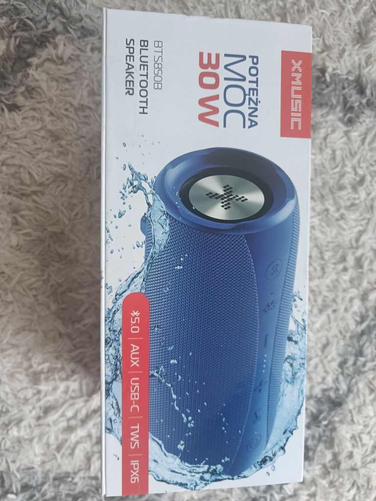 Głośnik bluetooth Xmusic. NOWY, mocny, 30W