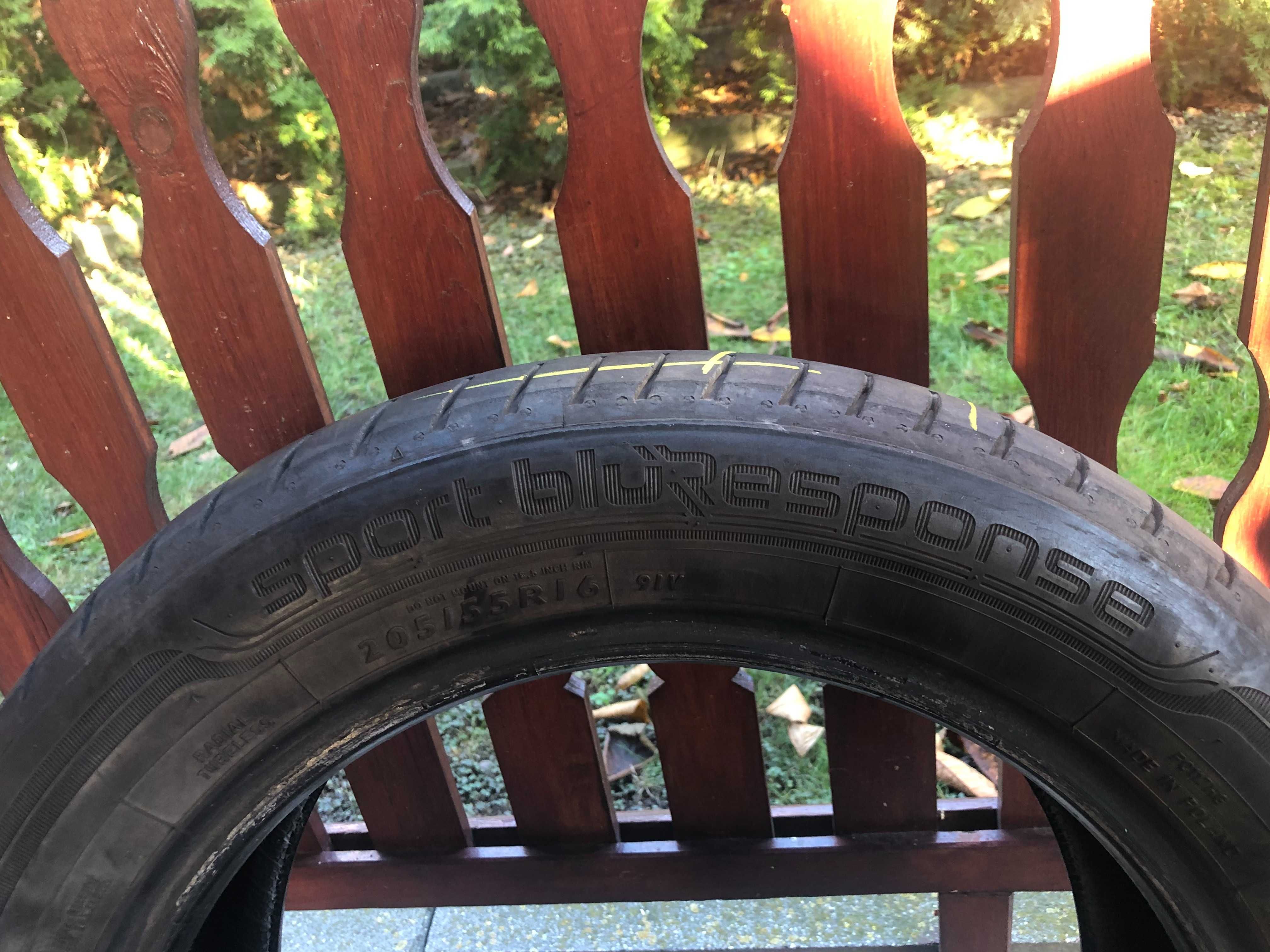 Opony Letnie Dunlop Sport bluResponse 205/55R16 91V 2 szt.