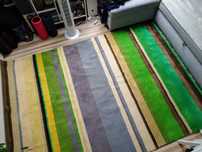 Dywan IKEA STOCKHOLM 240x170 cm, odcień zieleni