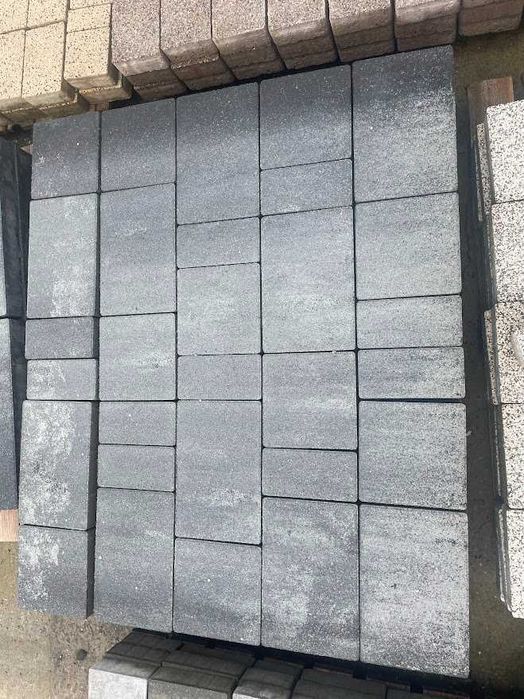 Kostka brukowa Hawana 6 cm melanże  szaro grafitowy Drewbet