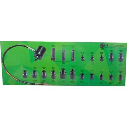 Saca extrator injetores pneumático + 3 adaptadores