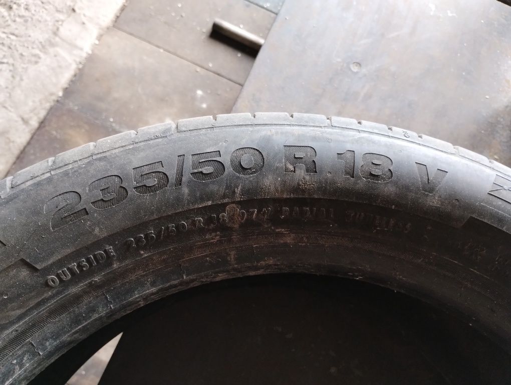 Opony letnie 235/50 r 18 Continental stan b dobry