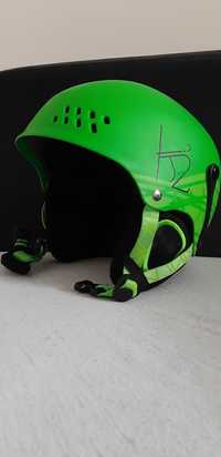 Kask narciarski k2 zielony