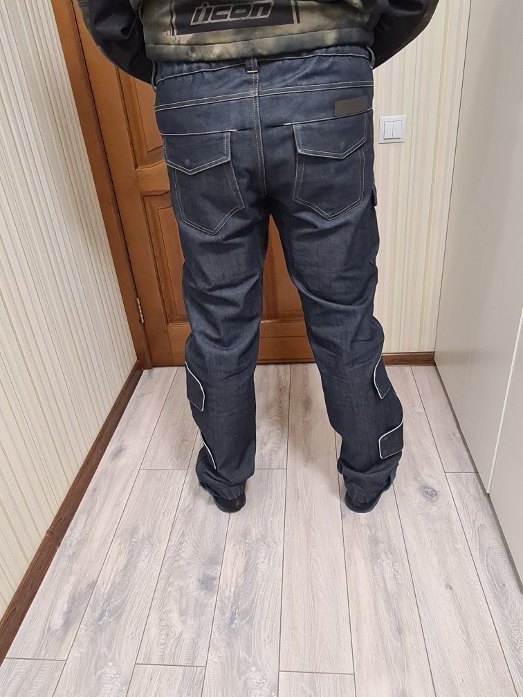 Мотоджинсы Cargos. Новые. XXL. На высокого парня.