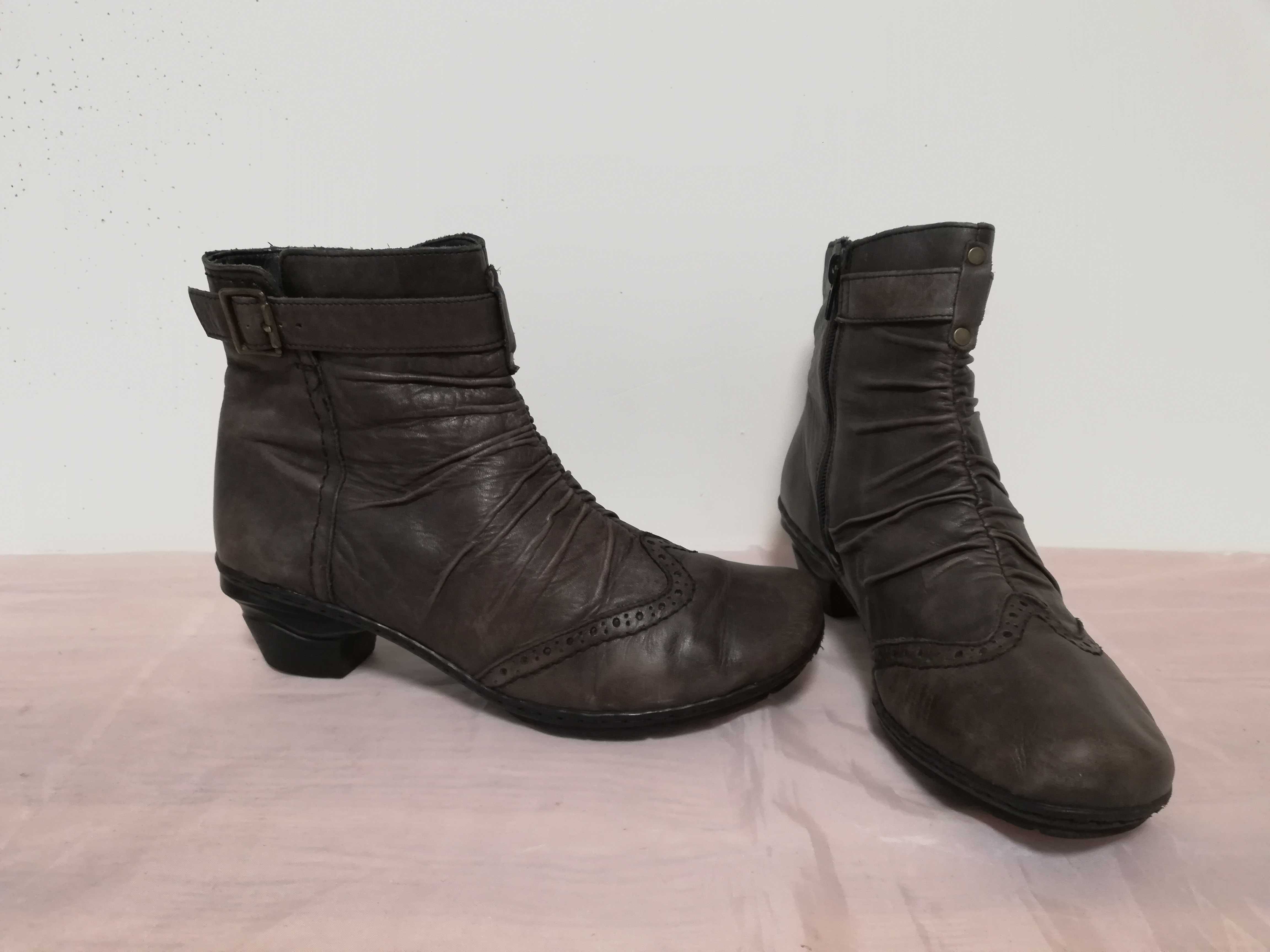 Buty botki skórzane Rieker r. 38 , wkł 25 cm