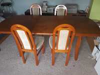Stół rozkładany + 4 krzesła