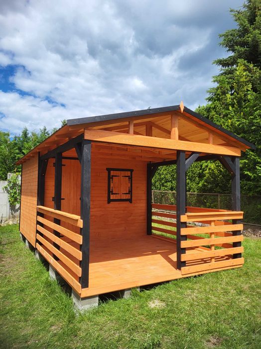 PROMOCJA ZIMOWA -5% Domek na narzędzia narzędziowy ogrodowy z tarasem