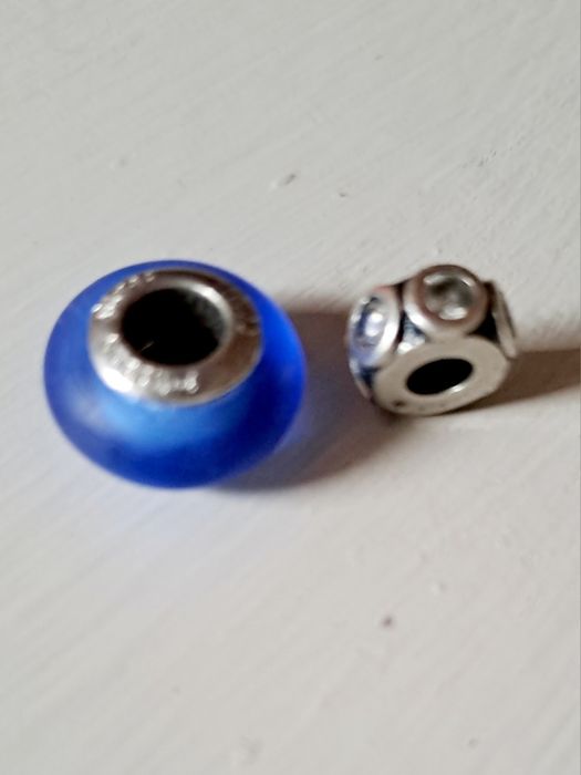 Srebrne koraliki do bransoletki Pandory