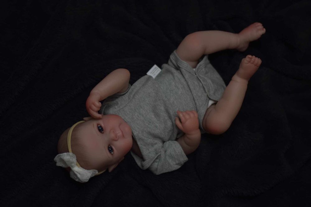 Lalka reborn 18 cali winyl 46 cm dziewczynka noworodek niemowlę jak pr
