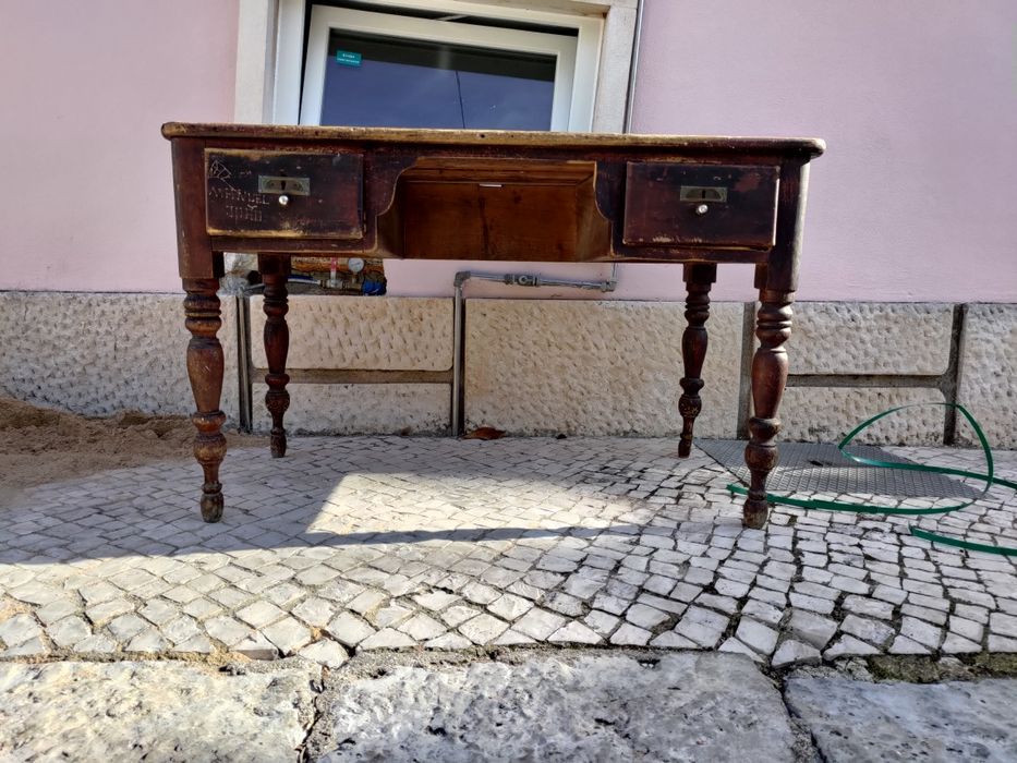 Secretaria grande madeira maciça