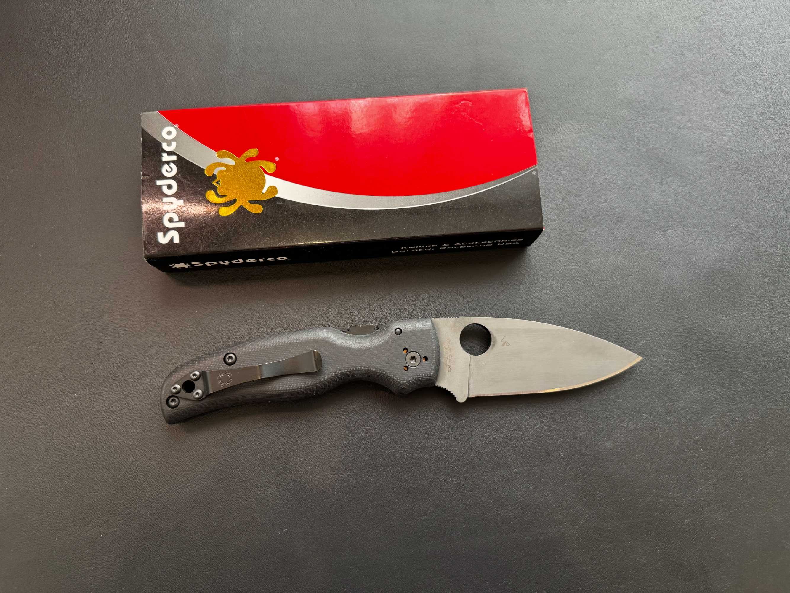 Складний ніж Spyderco Shaman Black Blade Pln BK Новий Оригінал