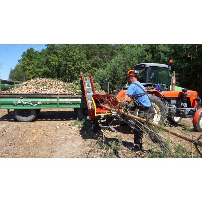 Rębak do drewna walcowy rozdrabniacz walcowy R-120 + taśmociąg