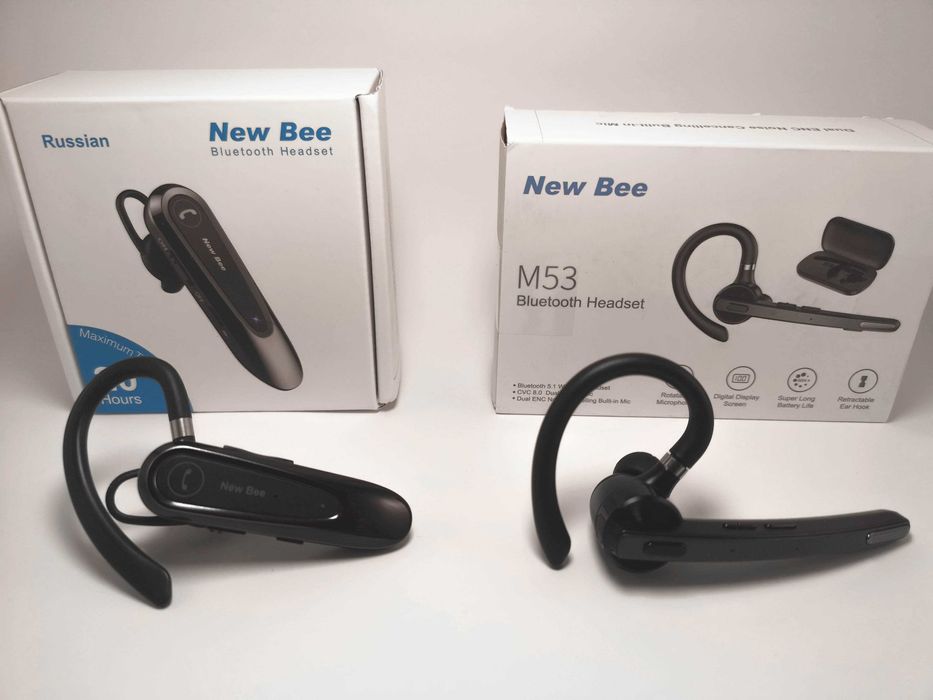 New Bee LC-B45. Блютуз гарнітура з шумопоглинанням + чохол. Розпродаж