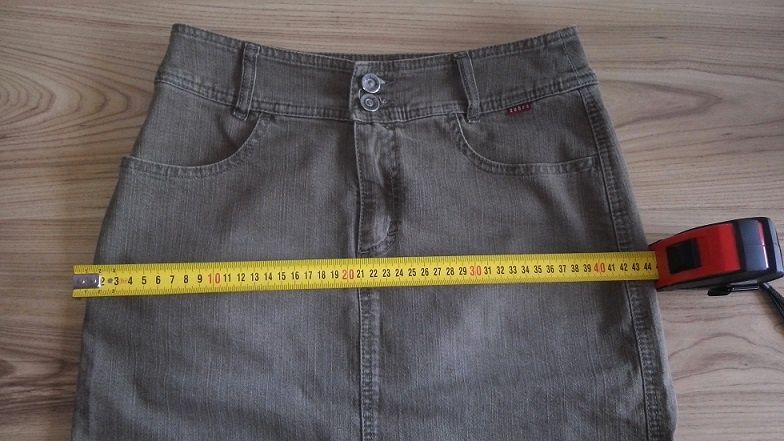 Komplet żakiet + spódnica jeansowa ze stretchem rozmiar 36/38