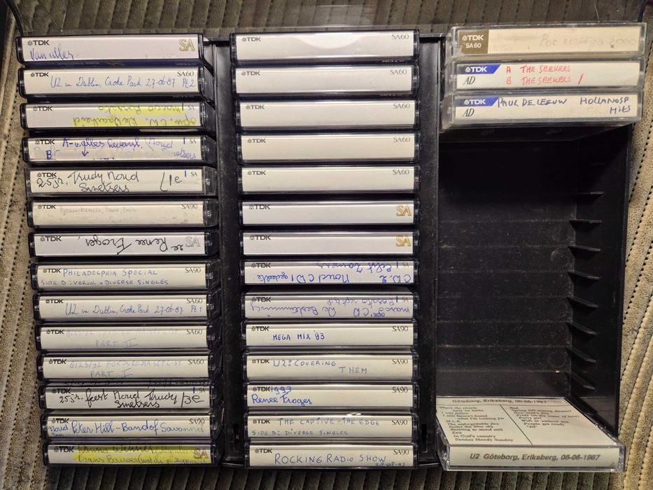 Касети Tdk, Basf ,Sony,Philips , Agfa , Thats , записи U2