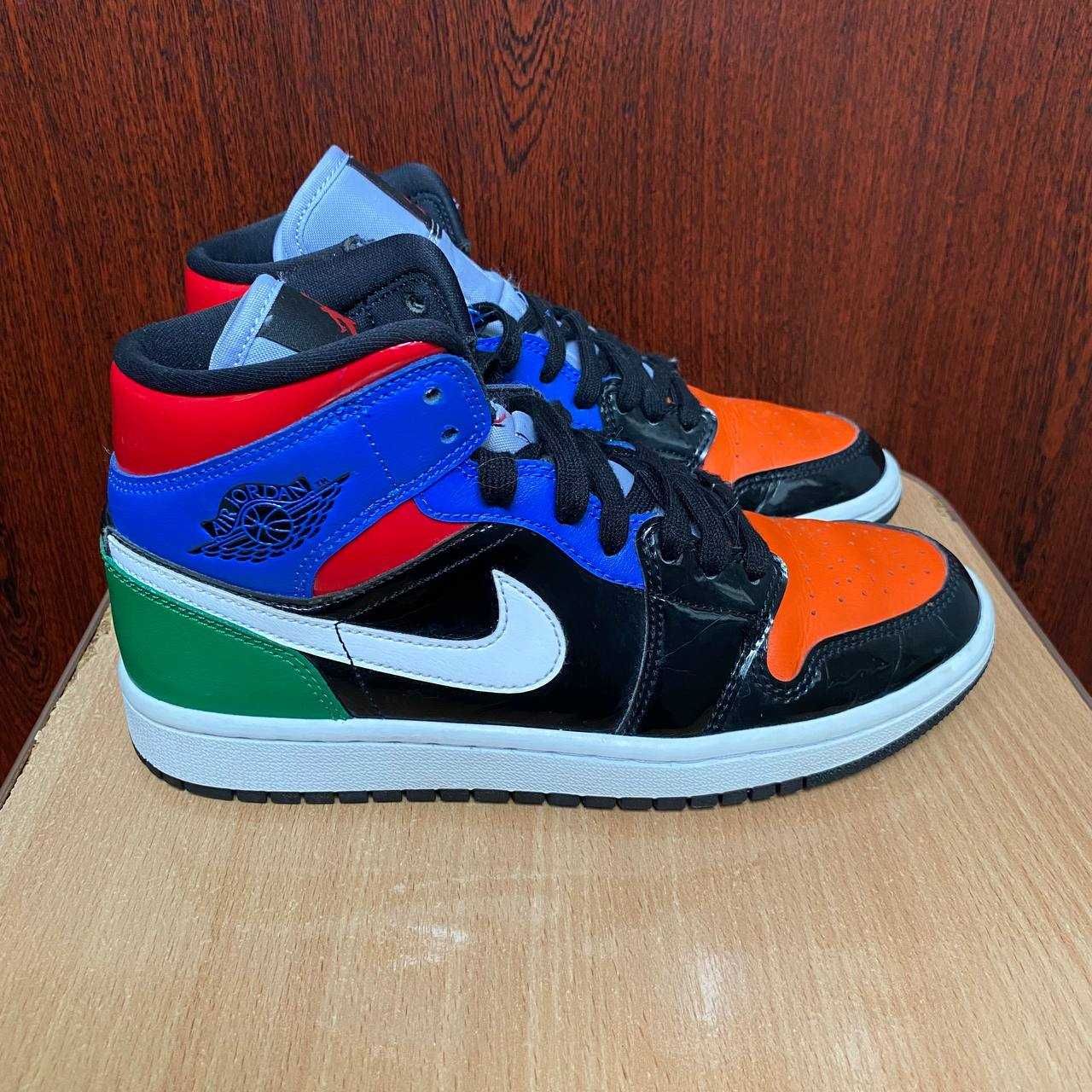 кросівки nike air jordan 1 mid multi patent