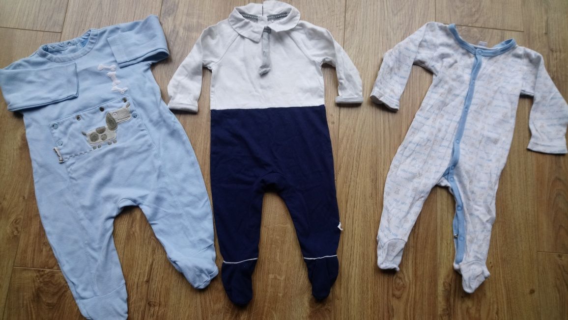 Duży zestaw 30 sztuk ubrań paka dla chłopca niemowlaka rozm. 56 - 80