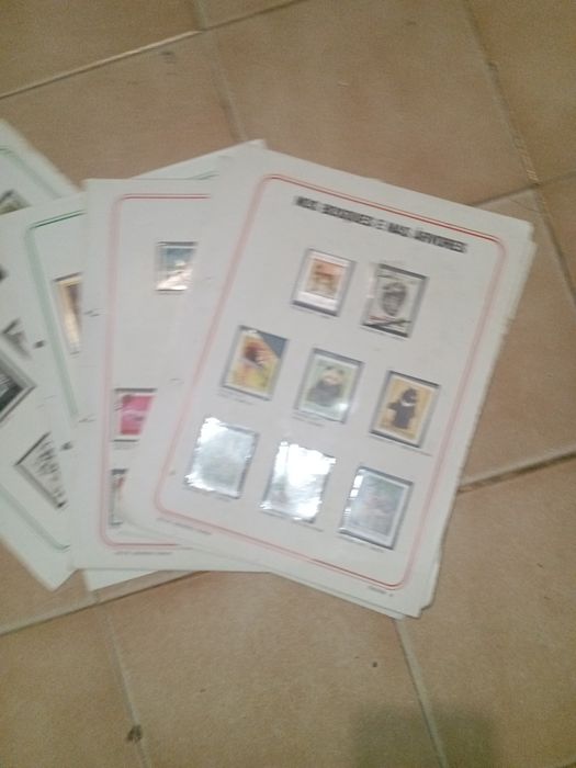 Selos álbum e folha album e dossier e não tem NR páginas certo