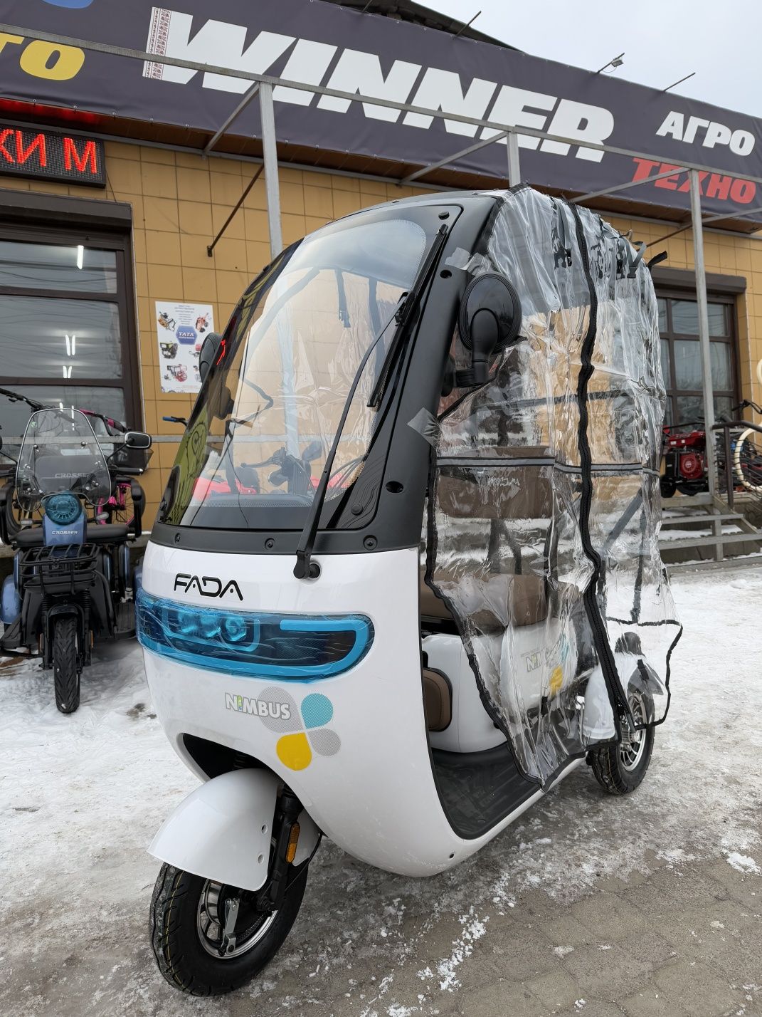 Електротрайк електроскутер скутер трьохколісний Fada Nimbus 800W