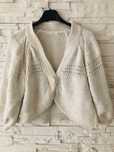 Marks and Spencer sweter kardigan rozpinany beżowy kremowy zimowy pulo