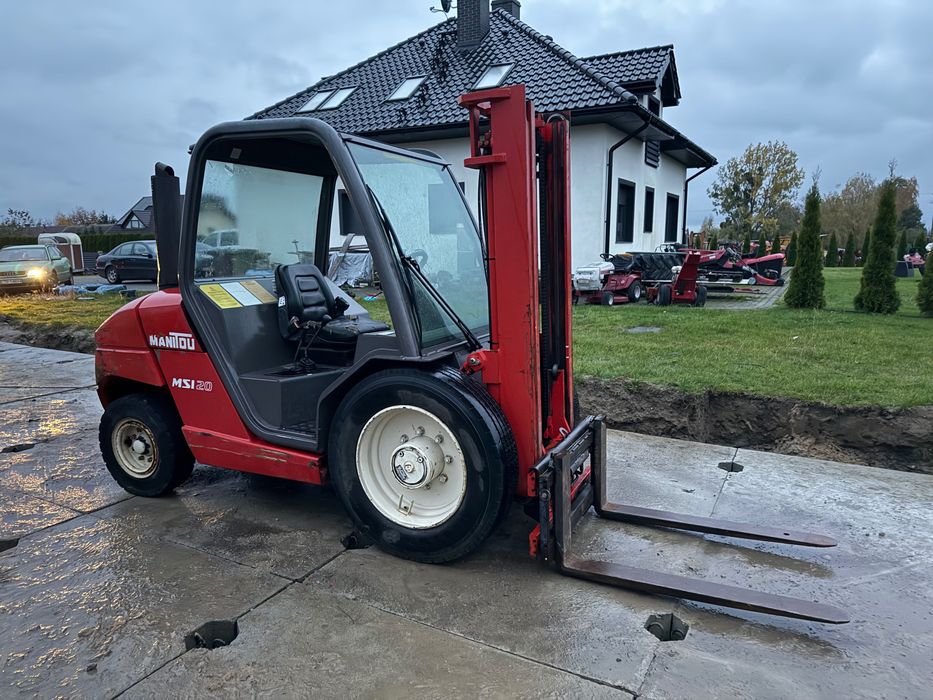 wózek widłowy terenowy MANITOU MSI20 przesuw boczny diesel 2200mth