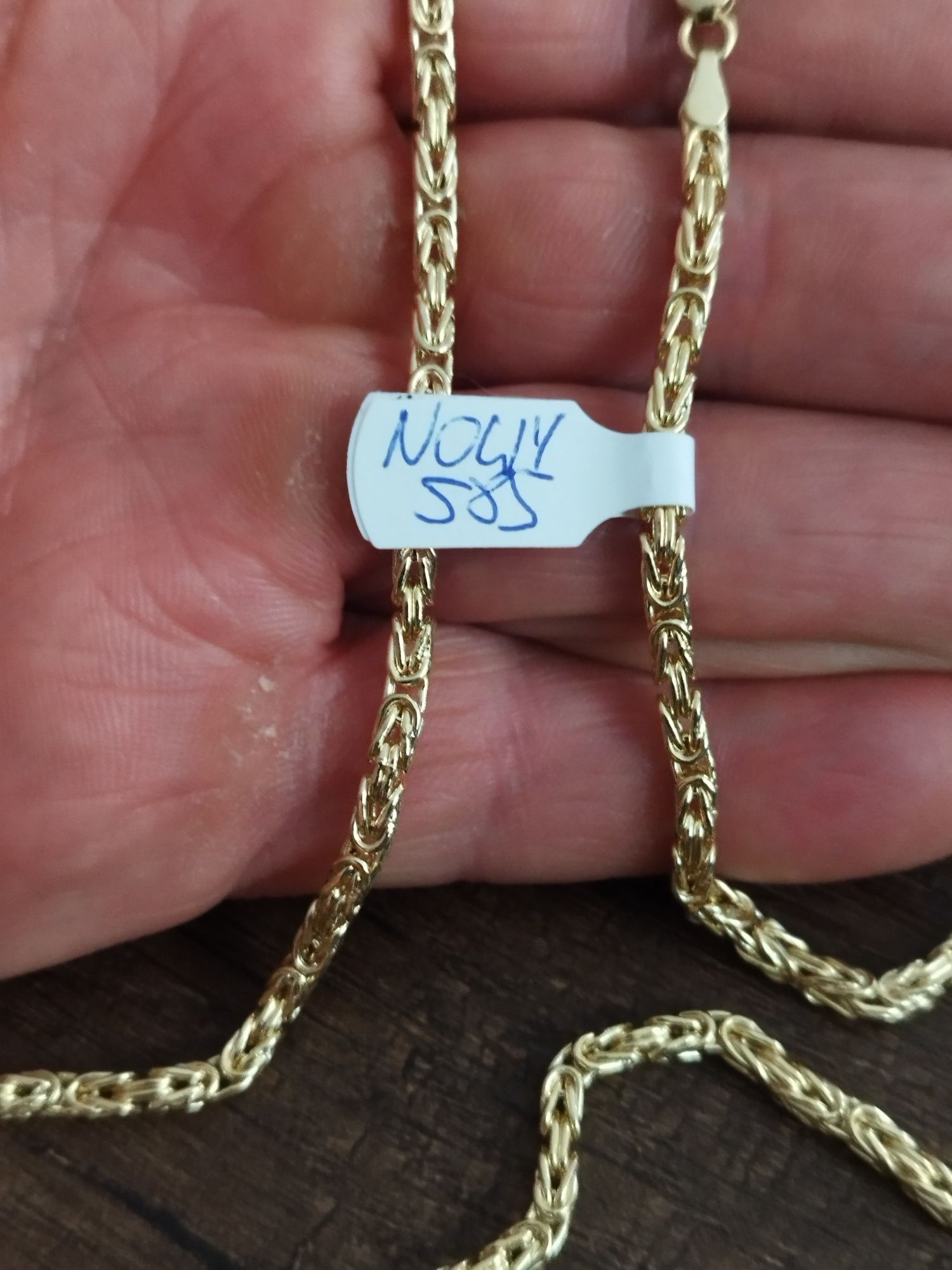 Nowy piękny złoty łańcuch krolewski 585 14k 13.49gr 55cm unikat!!!