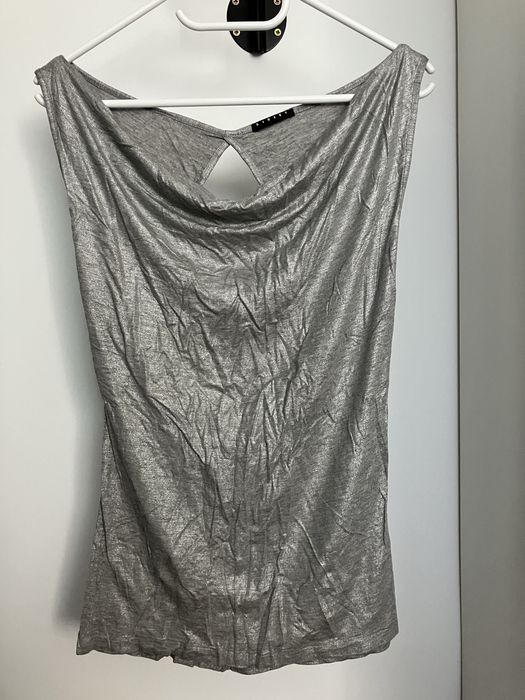 Srebrna bluzka Sisley rozm. 38