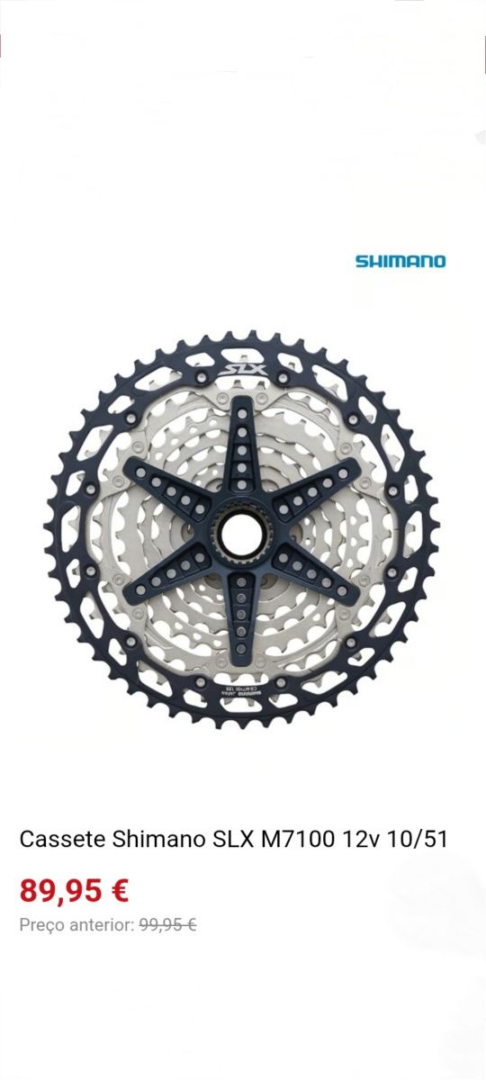Cassete Shimano Slx M7100 12v 10/51