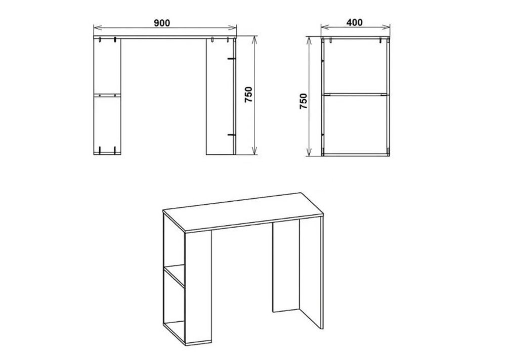 ‼️Нове за ціною БУ‼️Письмовий стіл для ноутбука з полицями Стіл для ПК