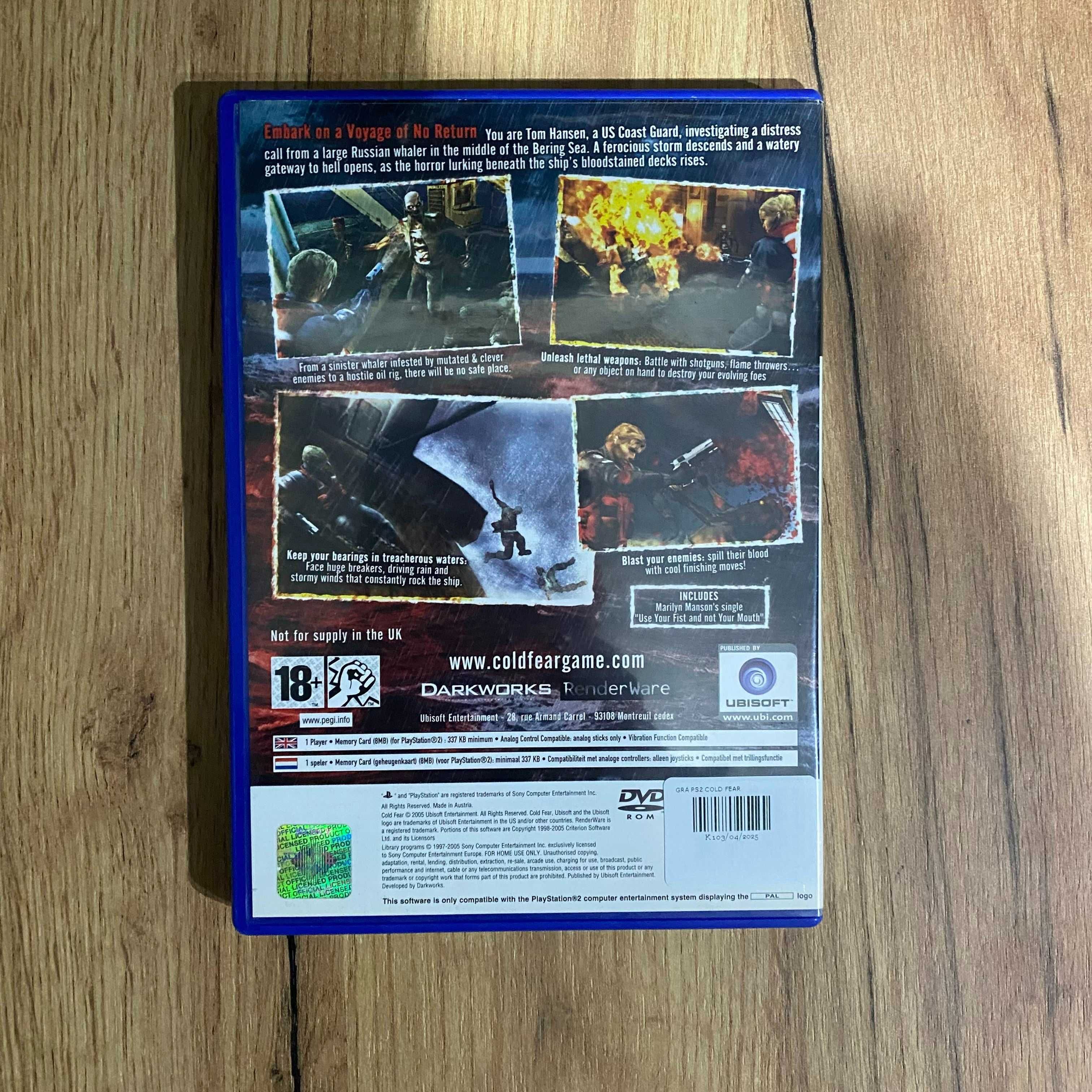 Gra PS2 Cold Fear
