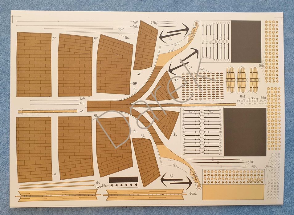 FlyModel nr 120 USS Constitution