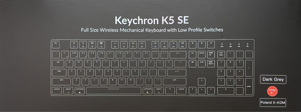 Klawiatura mechaniczna BT Keychron K5 SE Red + Brown | 2 kpl switchy