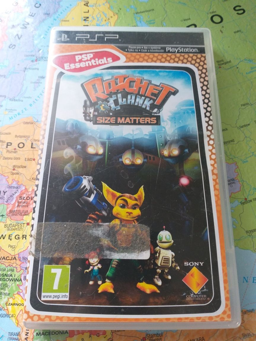 Gra Sony psp ratchet and clank size matters