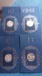 Conjunto 4 moedas prata de 1000.00