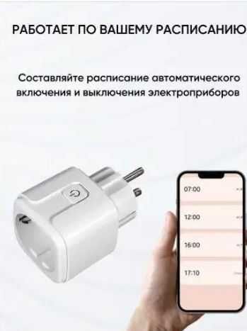 ‼️NEW‼️Смарт розетка 20А: Розумна розетка Tuya Smart з моніторинг Wifi