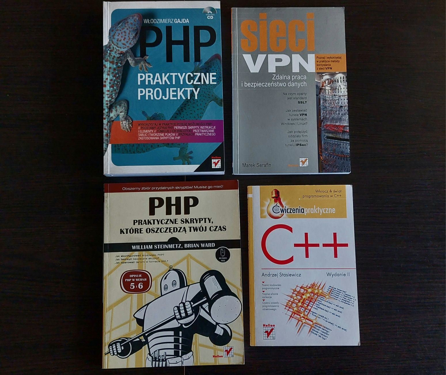 Książki dla informatyków VPN PHP c++ płyta CD