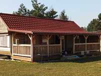 Domek holenderski z tarasem do przestawienia w inne miejsce