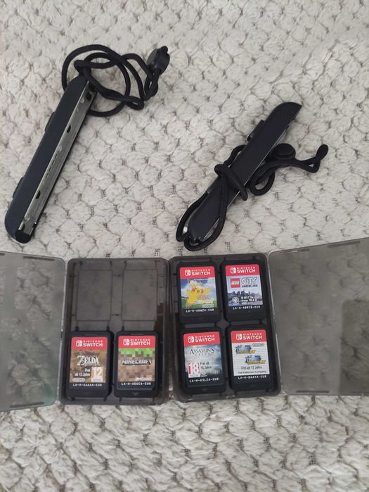 Nintendo Switch 1 cinzento com 6 jogos e joystick