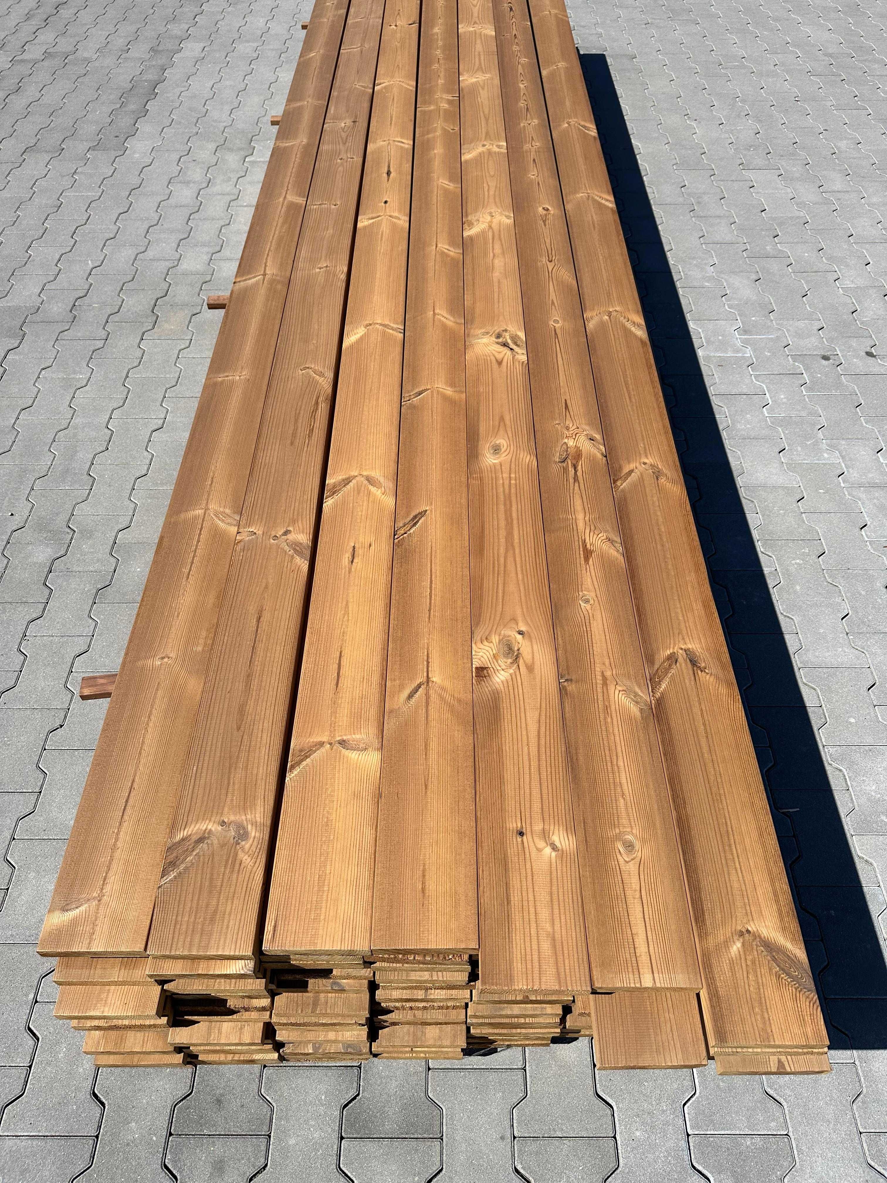Deska tarasowa thermo termo sosna gładka 26x138mm