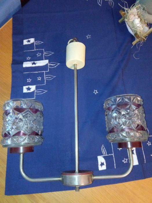 Żyrandol z czasów PRL-U stan bdb Tanio Okazja