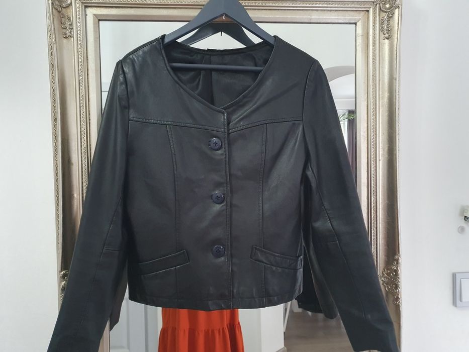 Damska marynarka kurtka skórzana rozm ML